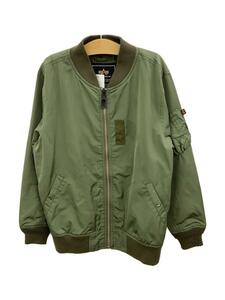 ALPHA INDUSTRIES◆ジャケット/150cm/ポリエステル/KHK/TA8004-003//