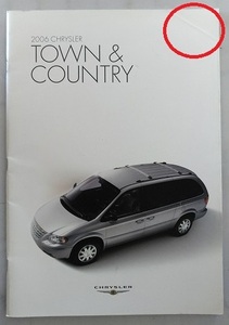 2006 CHRYSLER TOWN & COUNTRY SWB, LX Touring Limited　車体カタログ　古本・即決・送料無料　管理№3608Z