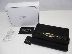 S30◇【未使用】◇COCO Milano 財布◇cocoミラノ◇箱入り◇ブラック 黒色◇