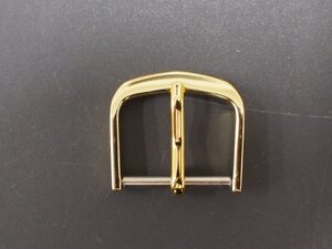 中古 セイコー シチズン カシオ 汎用 尾錠 美錠 ピンバックル 色: ゴールド 幅: 15mm 管理No.31656