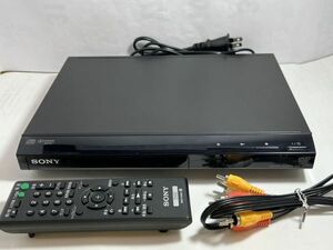 ソニー SONY DVDプレーヤー ブラック DVP-SR20 BC　2016年製　美品　動作品　リモコン、AVケーブル付き