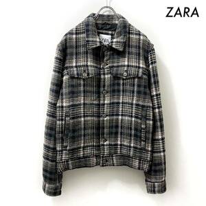 ZARA ザラ★チェック柄 ジャケット 中綿入り メンズ