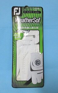 新品 1枚 フットジョイ WeatherSof/ウェザーソフ FGWF18 左/25cm 白