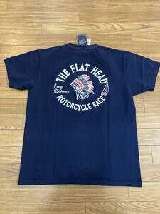 THE FLAT HEAD FN-THC-048 MOTORCYCLE RACE NAVY 46サイズ