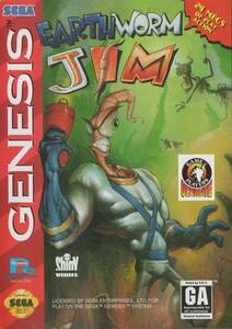 送料無料 北米版 海外版メガドライブ アースワームジム GENESIS Earthworm Jim ジェネシス 