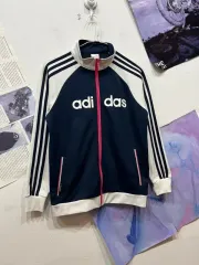 【雷市場（ポンジャン）商品韓国直送】 adidas(アディダス) 白 ネイビー トラックトップス ジャージ ウーマンズ