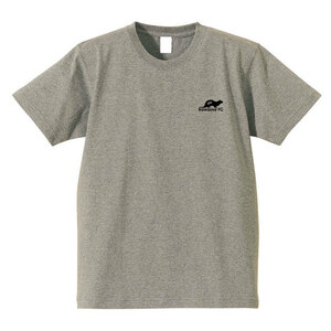 メール便可! ale (アレ) カワウソ 肉厚 Tシャツ グレー (S) futsal soccer サッカー フットサル ヘビーウエイト GRAY アウトドア フェス