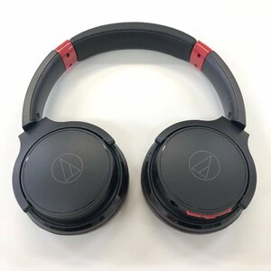 4108☆オーディオテクニカ ワイヤレスヘッドホン ATH-S220BT BRD bluetooth 最大60時間再生 マルチポイント ブラックレッド【0603】