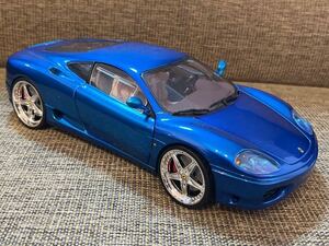 1/18 Ferrari 360 MODENAフェラーリ360モデナ ダイキャストミニカー ホットウィール カスタムマフラー ローダウン 改造