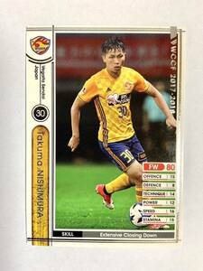 WCCF 2017-2018 タクマ・ニシムラ J17-3 Jリーグ Panini 17-18 ベガルタ仙台 西村拓真