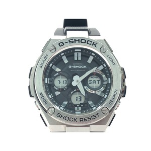 ▼▼ CASIO カシオ メンズ腕時計 電波ソーラー G-SHOCK Gショック Gスチール デジアナ GST-W110 やや傷や汚れあり