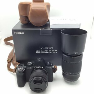 FUJIFILM（富士フイルム）X-S10 　ミラーレス　デジタルカメラ　一眼　レンズ付き　ケース付き　デジカメ XC15-45 XC50-230 ダブルレンズ