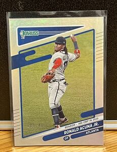 2021 Panini Donruss ロナルド・アクーニャ Jr. Ronald Acuna Jr. シーズンスタットライン /400 #192