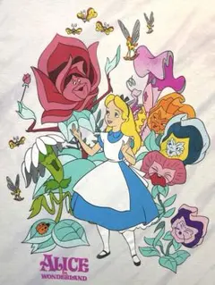 【Disney ディズニー　不思議の国のアリス　キャラクターTシャツ】