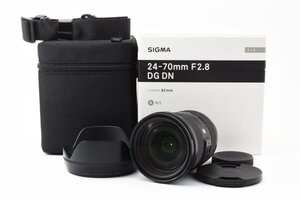 ★良品★ シグマ SIGMA Art 24-70mm F2.8 DG DN ソニーE用 フルサイズ★ストラップ 前後キャップ 元箱 フード 専用ケース★#1399#9190#A09