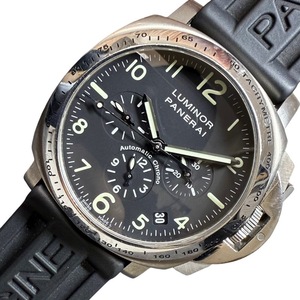 パネライ PANERAI ルミノール　クロノ　エル・プリメロ PAM00074 チタン TI/SS 腕時計 メンズ 中古