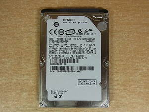 △B/834●日立 HITACHI☆2.5インチHDD(ハードディスク)☆160GB SATA300 5400rpm☆HTS545016B9A300☆中古品