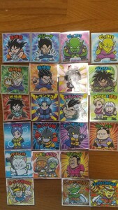 鳥山明ビックリマン ドラゴンボールマン ドラゴンボールマンチョコ超SH　コレクターシール　 ロッテ ２４種中２２枚　セミコンプステッカー