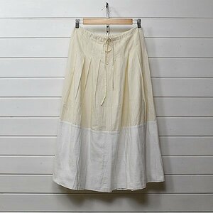 カディー&コー Khadi and Co タックスカート キナリ×ホワイト｜22j2456