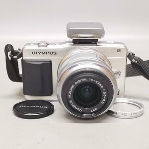 美品 動作品 OLYMPUS PEN Mini E-PM2 / M.ZUIKO DIGITAL 14-42mm F3.5-5.6 オリンパス ミラーレス一眼 デジタルカメラ Z6853