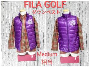 ★送料無料★ FILA GOLF ダウンベスト フィラ ゴルフウェア メンズ Medium 相当