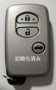 初期化済トヨタ純正スマートキー3ボタン　マークX クラウンマジェスタ等 基盤番271451−0310 新品電池サービス⑭　