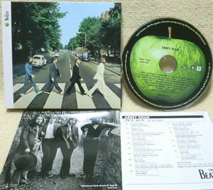 即決！【2点で送料無料】CD ビートルズ Beatles Abbey Road 2009年リマスター 日本盤ボックスセットのバラ1点 ブックレット2冊 対訳掲載