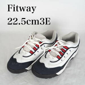 MK6928*Fitway*フィットウェイ*レディースゴルフシューズ*22.5cm3E*白