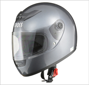 フルフェイスヘルメット　 CROSS CR-715　ガンメタリック　フリー(57～60cm未満)サイズ　CROSS CR-715 GM リード工業