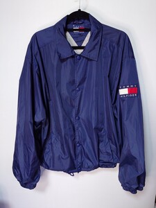 トミーヒルフィガー コーチジャケット L ビッグシルエット 90s 旧タグ Tommy Hilfiger 