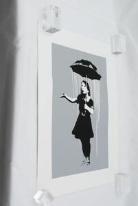 希少 WCP Banksy バンクシー NOLA WHITE RAIN リプロダクション シルクスクリーン プリント 現代アート 限定品