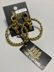 【新品】イヤリング　WORLD POLO ワールドポロ　アクセサリー　18Kゴールドメッキ②