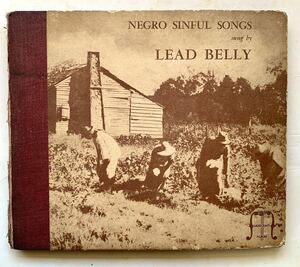 SP盤【戦前ブルース　稀少アルバム】レッドベリー「NEGRO SINFUL SONGS」米MUSICRA Album 31(5枚組) Blues / Folksong / LEADBELLY