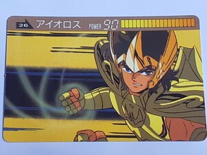 ☆1988年　カードダス　聖闘士星矢　PART2　バトルメモリアル　№26　『アイオロス』　※ERROR CARD　　荒木慎吾　姫野美智