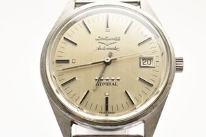 稼働品 ロンジン アドミラル デイト ラウンド シルバー 自動巻き メンズ 腕時計 LONGINES