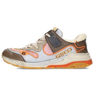 グッチ GUCCI ULTRAPACE ウルトラスペースマテリアル切替スニーカー 中古 BS99