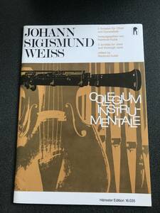 ◆◇オーボエ＆basso 楽譜/ ヨハン・ジギスムント・ヴァイス - Weiss 「2 Sonaten fur Oboe und General- bass」 【Carus Verlag】◇◆