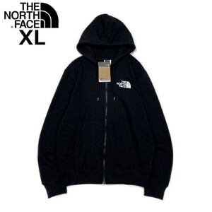 1円～!売切!【正規新品】THE NORTH FACE◆HALF DOME FULLZIP フルジップ パーカー US限定 裏起毛 男女兼用 アウトドア(XL)黒 181130-38