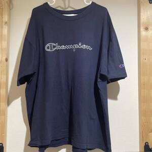 USA製 Champion チャンピオン Tシャツ　ネイビー　サイズXL