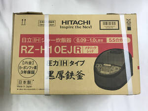 sb3558 送料無料！未開封品 HITACHI 日立 RZ-H10EJ IHジャー炊飯器 黒厚鉄釜 メタリックレッド