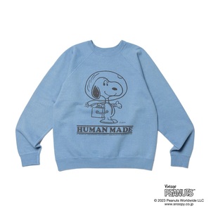 HUMAN MADE PEANUTS SWEATSHIRT #1 BLUE S 2個セット 新品 国内正規品 ヒューマン メイド ピーナッツ スウェットシャツ ブルー