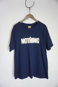 24SS High Scream Center ハイスクリームセンター NOTHING TEE ナッシング Tシャツ 半袖 カットソー HSC24SS-CT010 L紺 本物815O▲