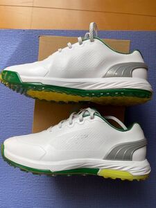 ☆ハドラスコート済☆彡使用1回の超美品☆ 27cm US9☆PUMA プーマゴルフ アルファキャット ニトロ スパイクレス シューズ☆