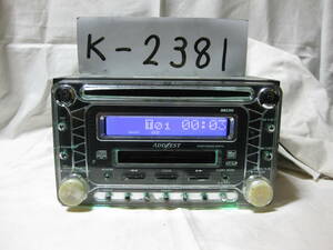 K-2381　ADDZEST　アゼスト　DMZ355　MDLP　AUX　2Dサイズ　CD&MDデッキ　故障品