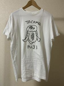 タコマフジ レコード TACOMA FUJI RECORDS Tシャツ カットソー フロントプリント ホワイト 白 ロゴ 半袖 Tシャツ プリント size M