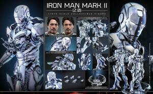 新品未開封 1/6 ムービー・マスターピース DIECAST　アイアンマン・マーク2（2.0版） MMS733-D59 ホットトイズ MARVEL