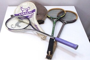 KARAKAL　コンコルド　グラファイト素材　スカッシュ ラケット　おまけ）木製ラケット*2本付き sy5002219520