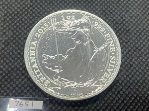 31.1グラム 2015年 (新品) イギリス「ブリタニア」純銀 1オンス 銀貨