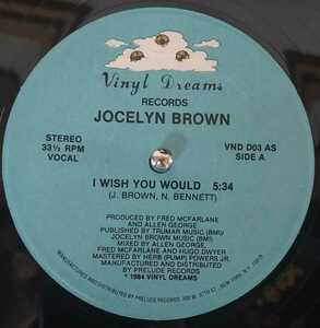 12 Garage Classics！ Jocelyn BrownI Wish You Would Vinyl Record VND 03 