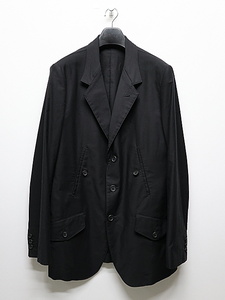 SALE30%OFF/Yohji Yamamoto・ヨウジヤマモト/WIDE TWILL R-4 POCKET 3 BUTTON JKT/BLK・3